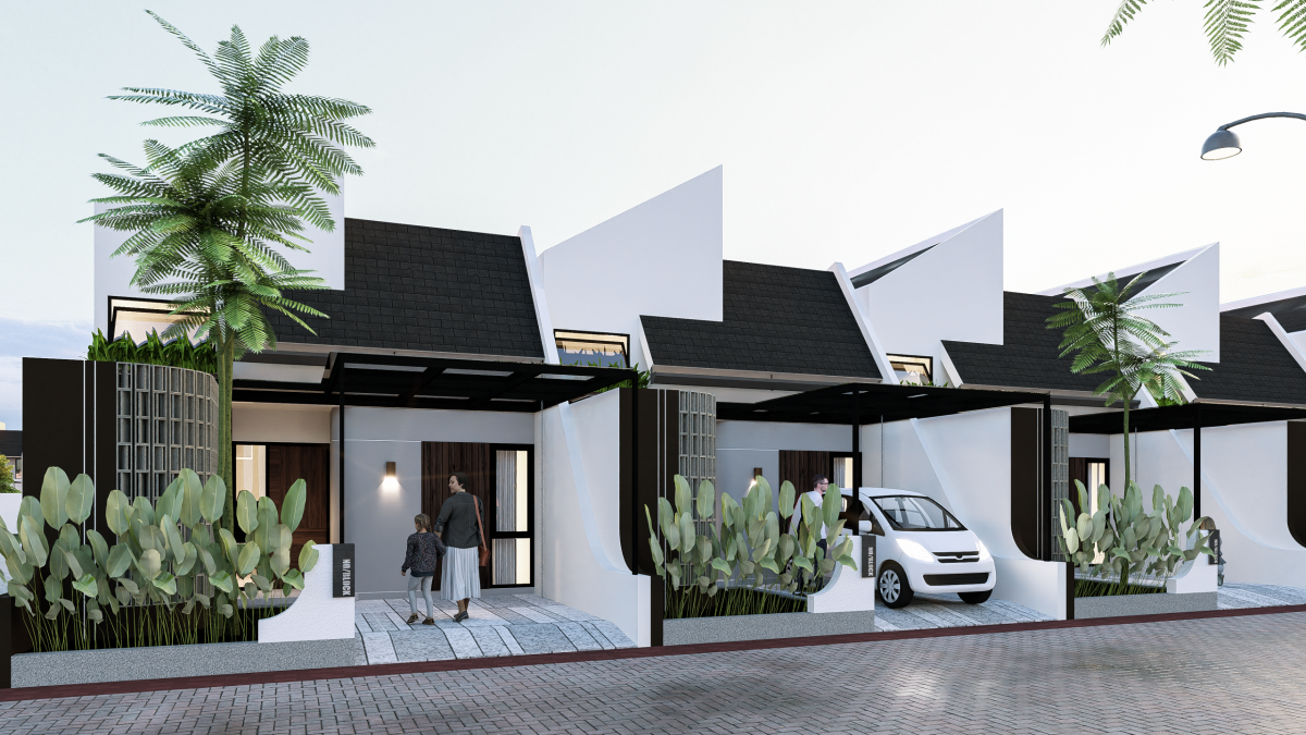 Rumah Mezanine Tegal, Hunian Modern untuk Gaya Hidup WFH